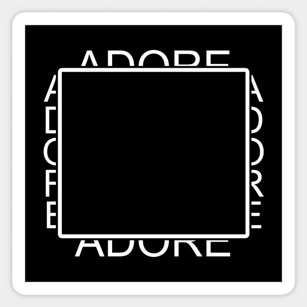 4 Corners Of Adore Sticker by 4 Corners Of Words